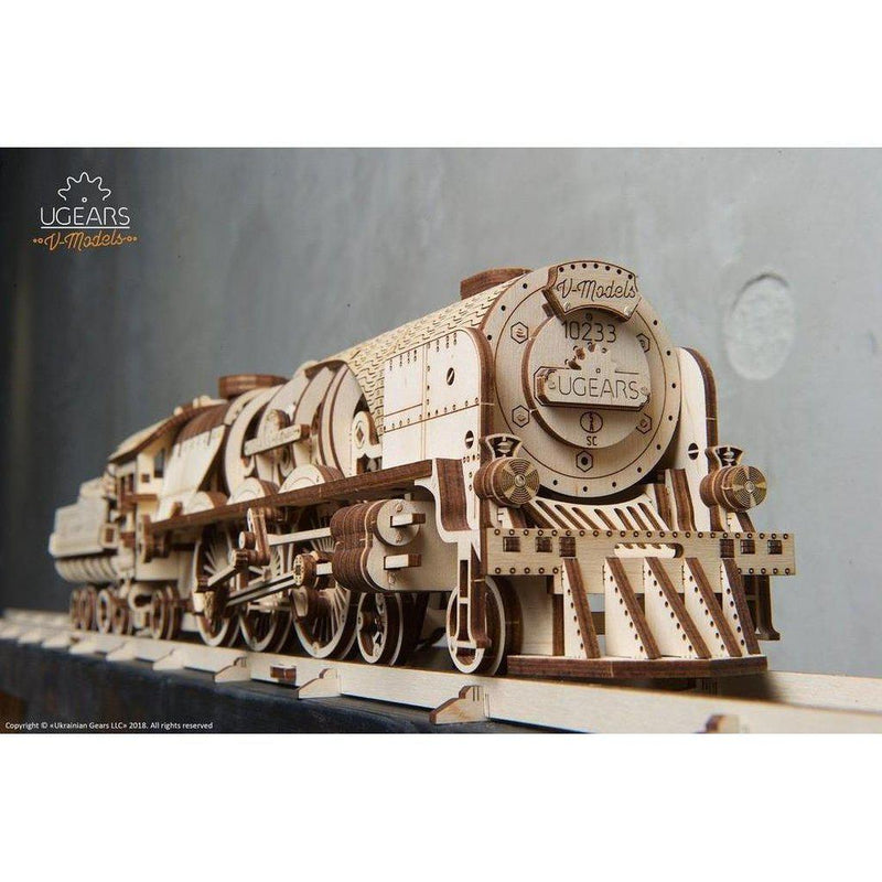 Model V-Express Steam Train with Tender-Byggesett-Ugears-Kvalitetstid AS