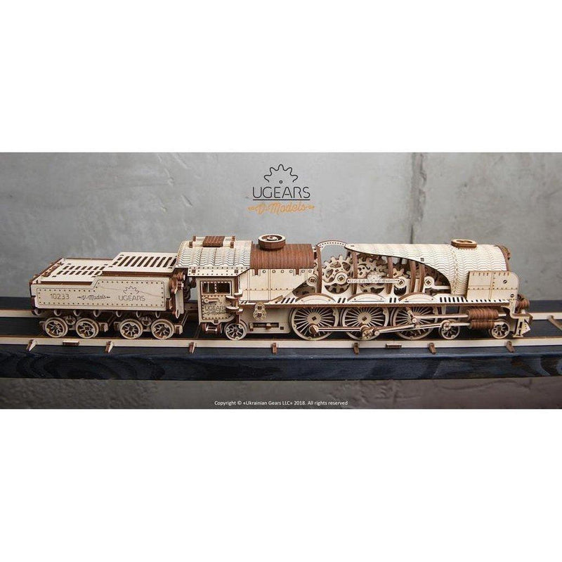 Model V-Express Steam Train with Tender-Byggesett-Ugears-Kvalitetstid AS