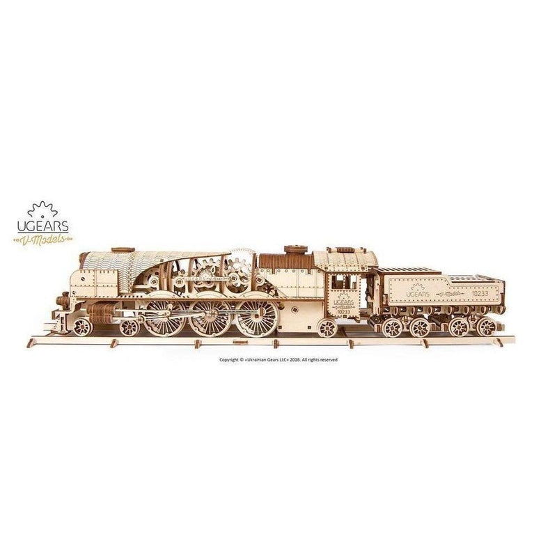 Model V-Express Steam Train with Tender-Byggesett-Ugears-Kvalitetstid AS