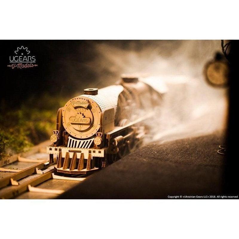 Model V-Express Steam Train with Tender-Byggesett-Ugears-Kvalitetstid AS