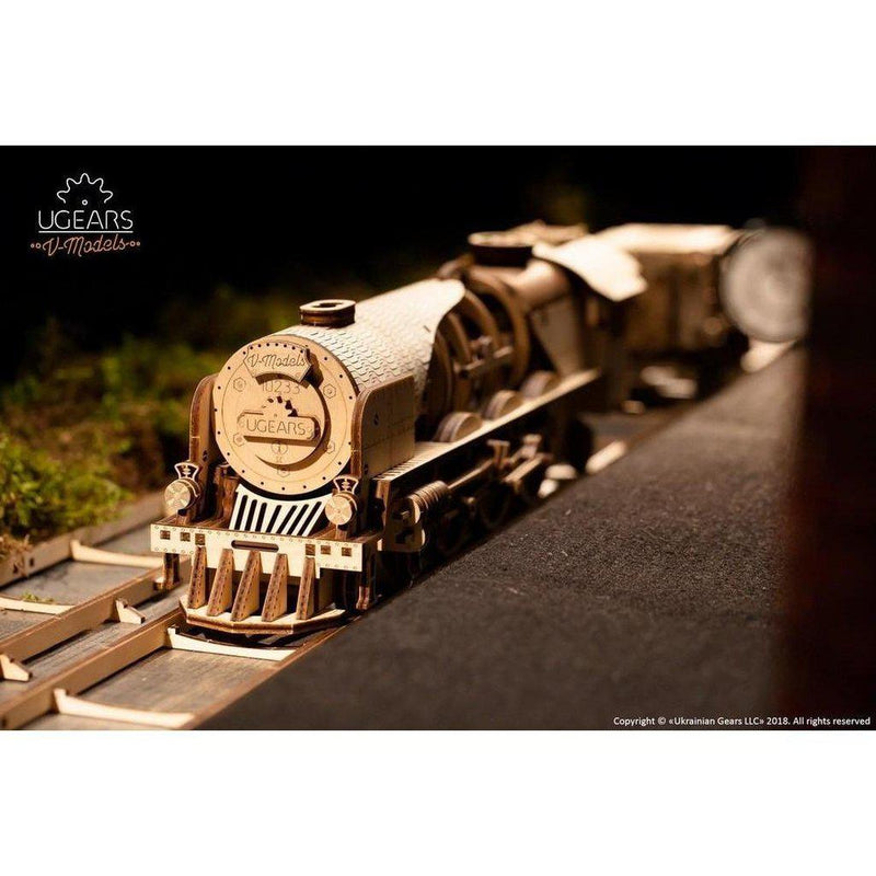 Model V-Express Steam Train with Tender-Byggesett-Ugears-Kvalitetstid AS