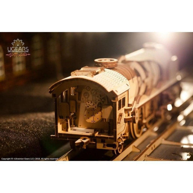 Model V-Express Steam Train with Tender-Byggesett-Ugears-Kvalitetstid AS