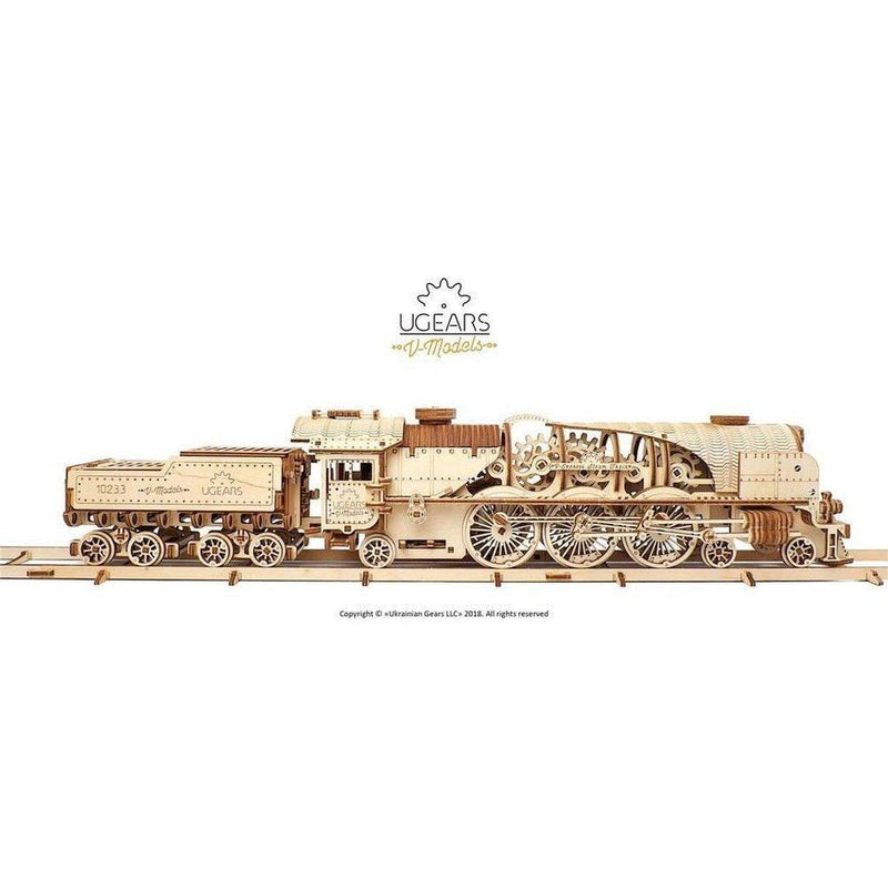 Model V-Express Steam Train with Tender-Byggesett-Ugears-Kvalitetstid AS
