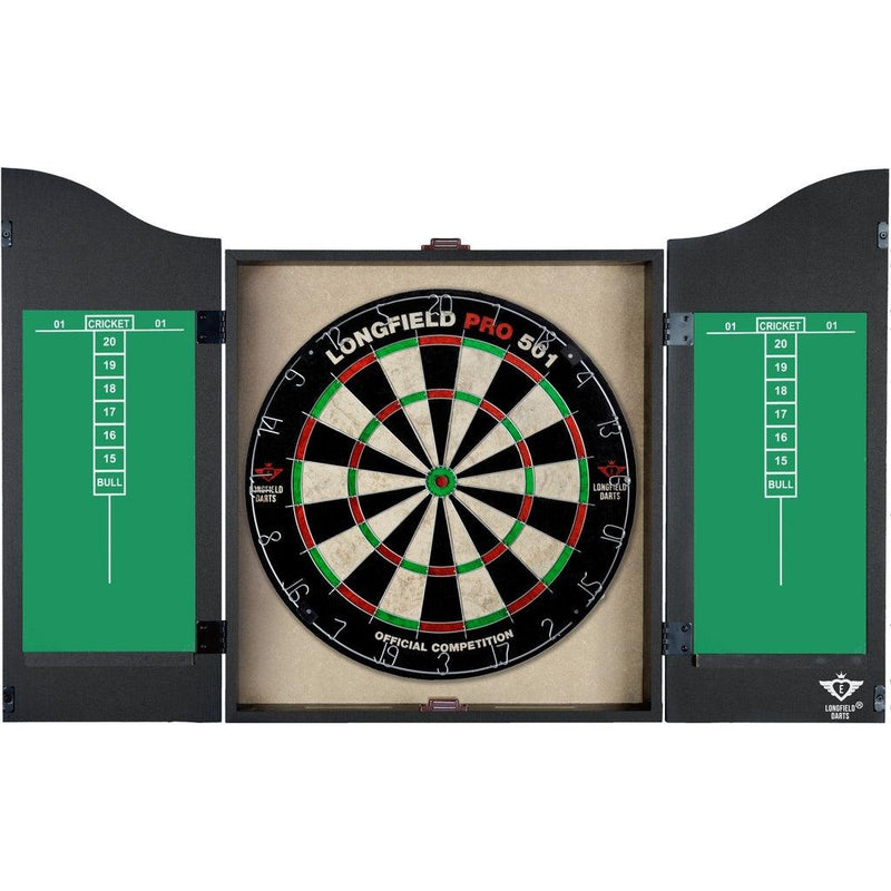 Dartskap i tre med sisal dartskive og dartpiler-Dart skap-Engelhart-Kvalitetstid AS