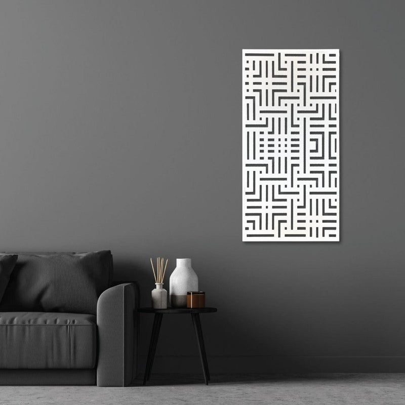 Designskjerm | Kompositt Hvit | Labyrinth-Designskjerm-Core Landscape Products-60 x 120cm-Kvalitetstid AS