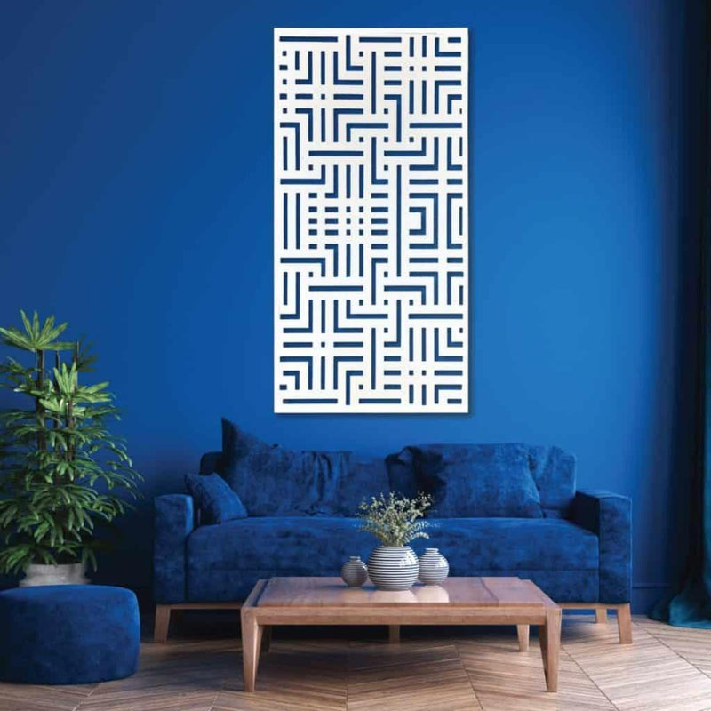 Designskjerm | Kompositt Hvit | Labyrinth-Designskjerm-Core Landscape Products-90 x 180cm-Kvalitetstid AS