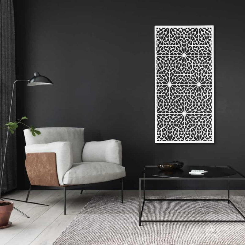 Designskjerm | Kompositt Hvit | Ria-Designskjerm-Core Landscape Products-90 x 180cm-Kvalitetstid AS