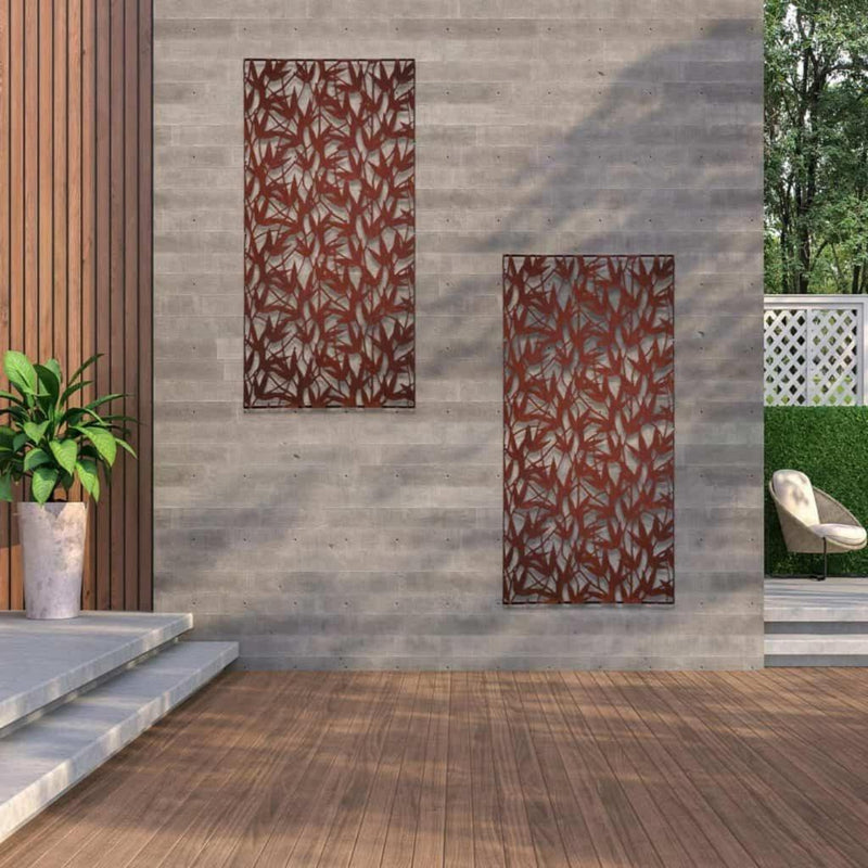 Designskjerm | Metall Core-Ten | Bamboo-Designskjerm-Core Landscape Products-60 x 120cm-Kvalitetstid AS