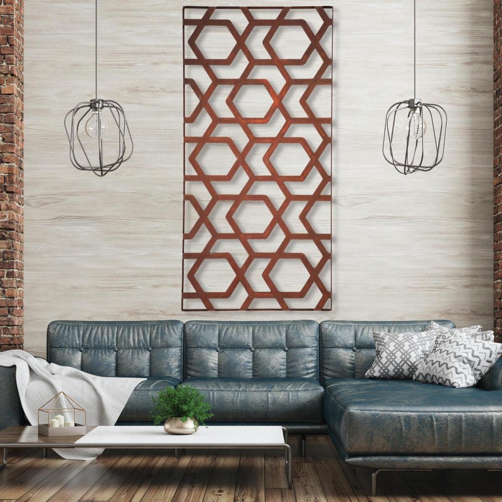Designskjerm | Metall Core-Ten | Hive-Designskjerm-Core Landscape Products-60 x 120cm-Kvalitetstid AS