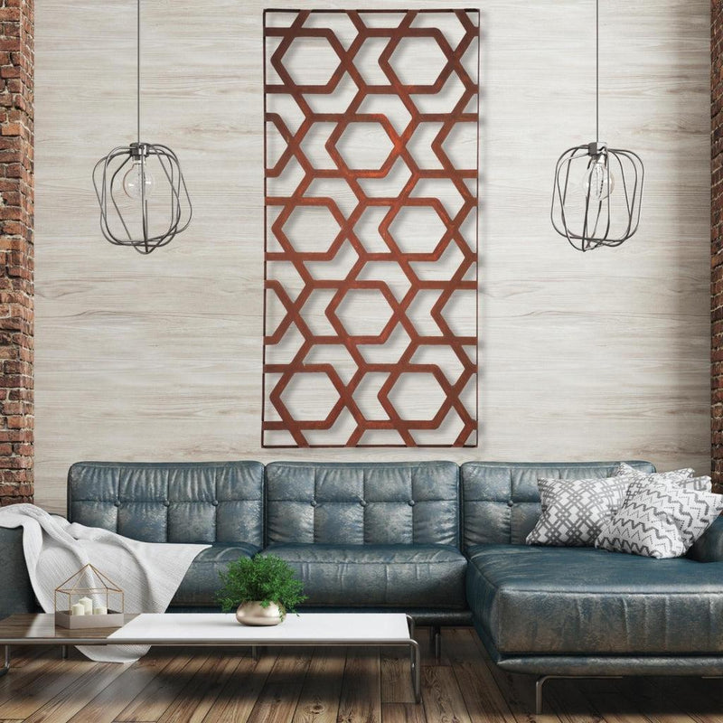 Designskjerm | Metall Core-Ten | Hive-Designskjerm-Core Landscape Products-60 x 120cm-Kvalitetstid AS