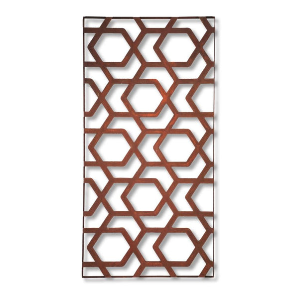 Designskjerm | Metall Core-Ten | Hive-Designskjerm-Core Landscape Products-60 x 120cm-Kvalitetstid AS