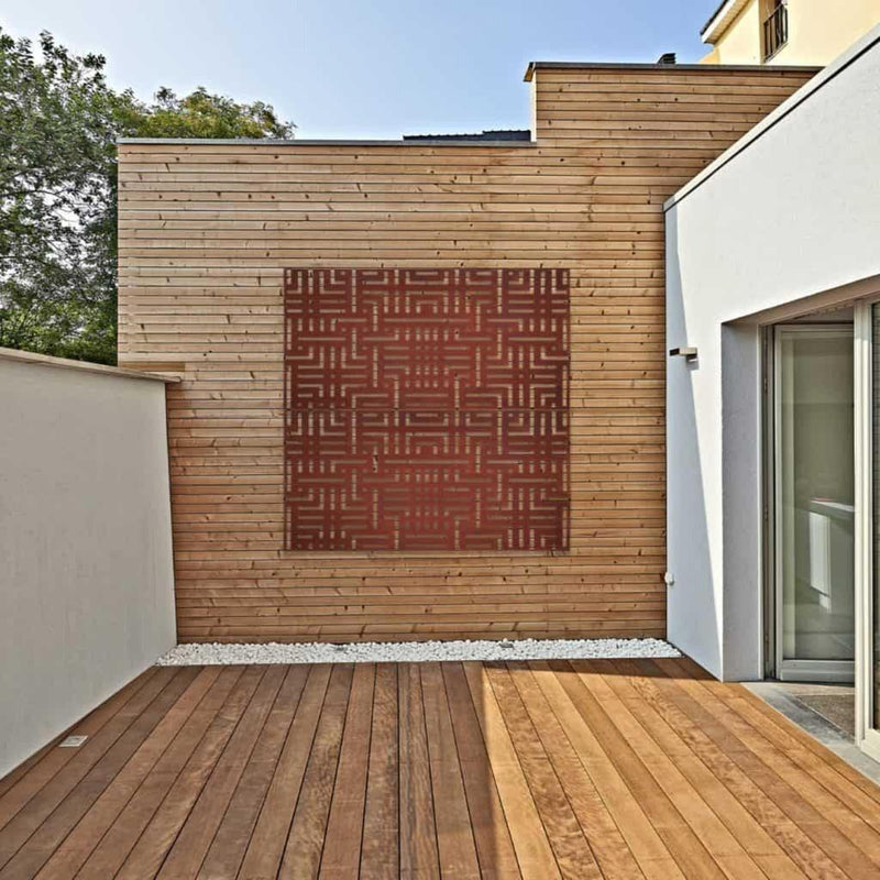 Designskjerm | Metall Core-Ten | Labyrinth-Designskjerm-Core Landscape Products-60 x 120cm-Kvalitetstid AS