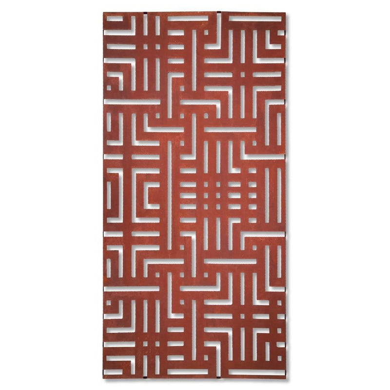 Designskjerm | Metall Core-Ten | Labyrinth-Designskjerm-Core Landscape Products-60 x 120cm-Kvalitetstid AS