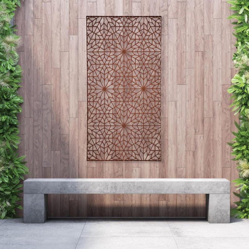 Designskjerm | Metall Core-Ten | Ria-Designskjerm-Core Landscape Products-60 x 120cm-Kvalitetstid AS