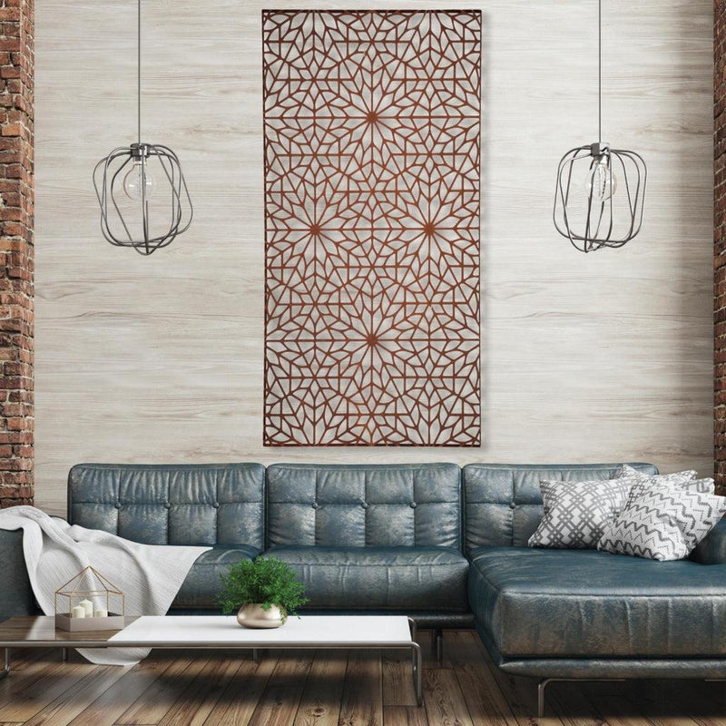 Designskjerm | Metall Core-Ten | Ria-Designskjerm-Core Landscape Products-90 x 180cm-Kvalitetstid AS
