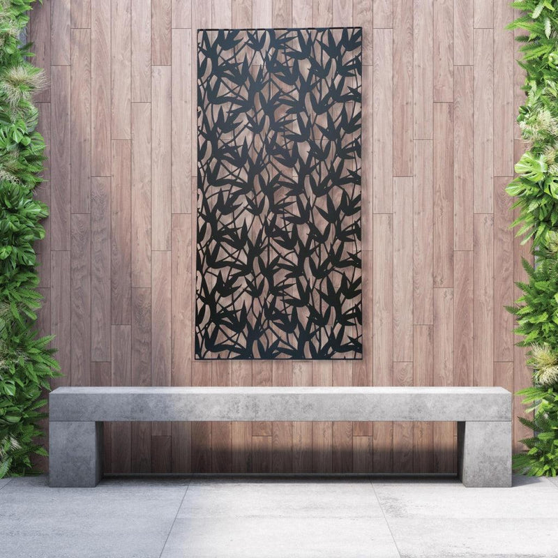 Designskjerm | Metall Sort | Bamboo-Designskjerm-Core Landscape Products-60 x 120cm-Kvalitetstid AS