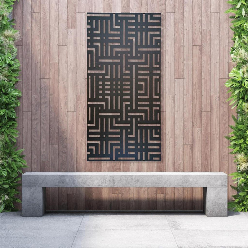 Designskjerm | Metall Sort | Labyrinth-Designskjerm-Core Landscape Products-60 x 120cm-Kvalitetstid AS