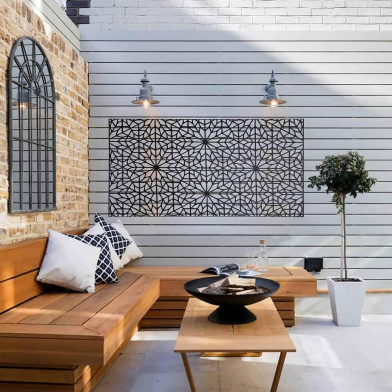 Designskjerm | Metall Sort | Ria-Designskjerm-Core Landscape Products-60 x 120cm-Kvalitetstid AS