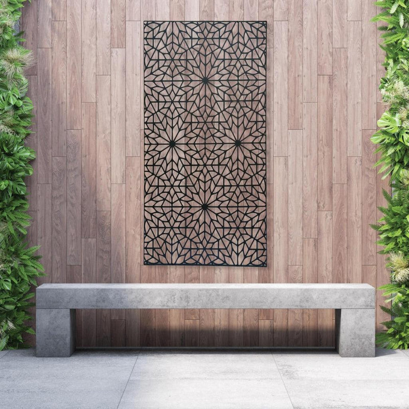 Designskjerm | Metall Sort | Ria-Designskjerm-Core Landscape Products-60 x 120cm-Kvalitetstid AS