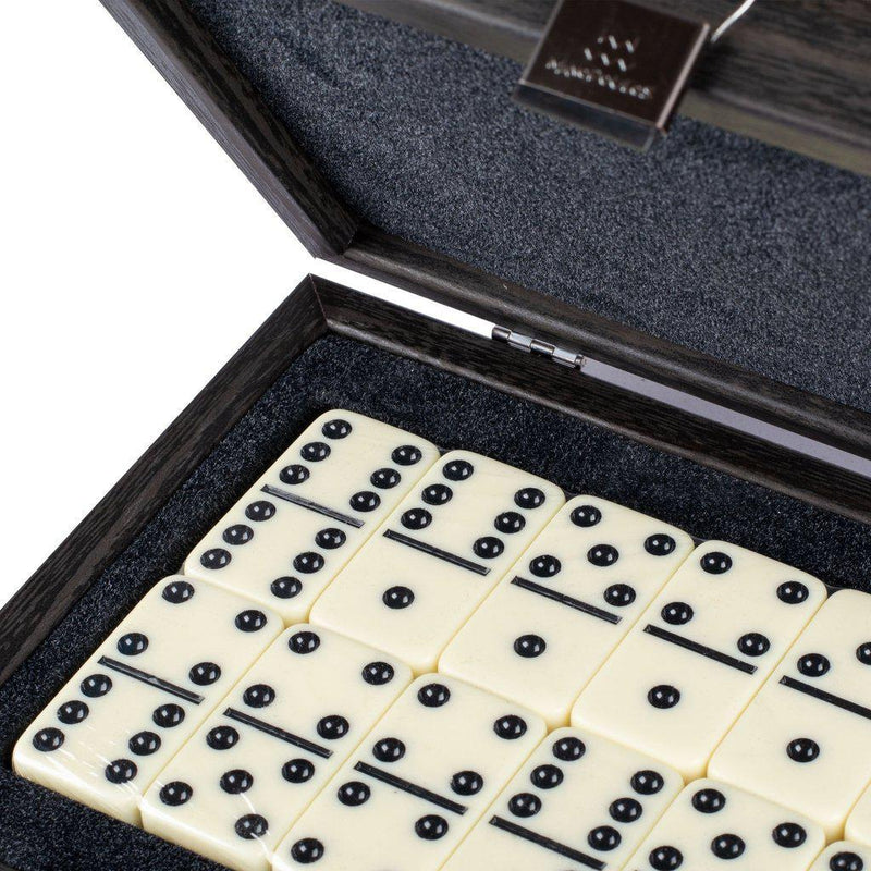 DOMINO SET in Black wooden replica case-Bordspill-Manopoulos-Medium-Kvalitetstid AS