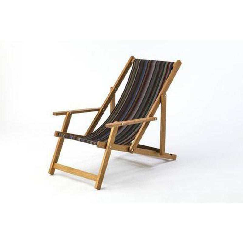 Fluktstol m/armlener| Vevd bomull-Fluktstoler-Southsea Deckchairs-WC64-Kvalitetstid AS