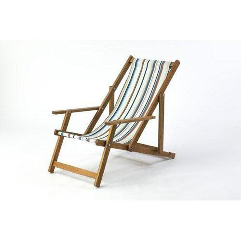 Fluktstol m/armlener| Vevd bomull-Fluktstoler-Southsea Deckchairs-WC69-Kvalitetstid AS