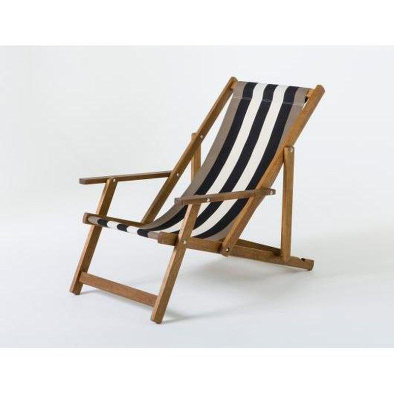 Fluktstol m/armlener| Vevd bomull-Fluktstoler-Southsea Deckchairs-WC70-Kvalitetstid AS