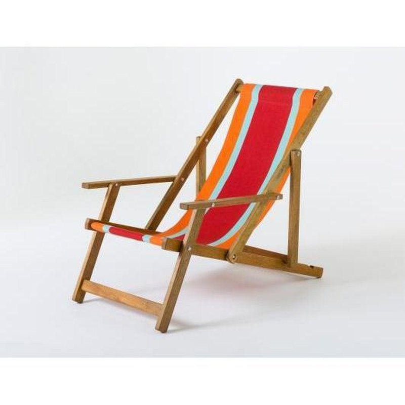Fluktstol m/armlener| Vevd bomull-Fluktstoler-Southsea Deckchairs-WC79-Kvalitetstid AS