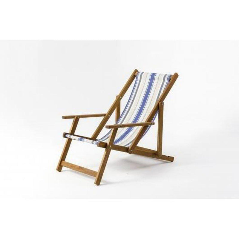 Fluktstol m/armlener| Vevd bomull-Fluktstoler-Southsea Deckchairs-WC84-Kvalitetstid AS