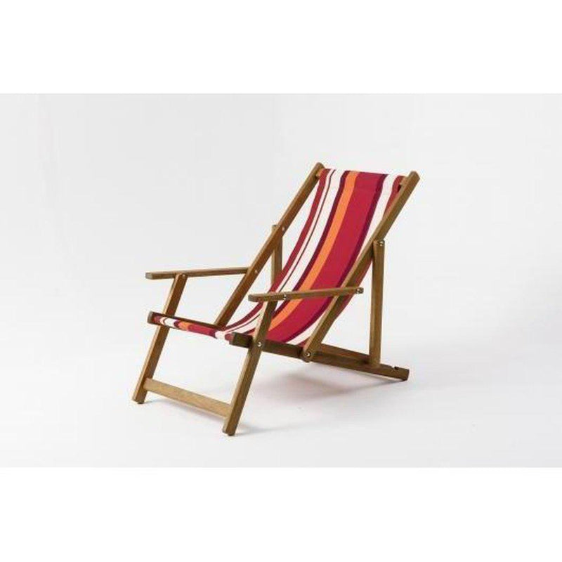 Fluktstol m/armlener| Vevd bomull-Fluktstoler-Southsea Deckchairs-WC86-Kvalitetstid AS