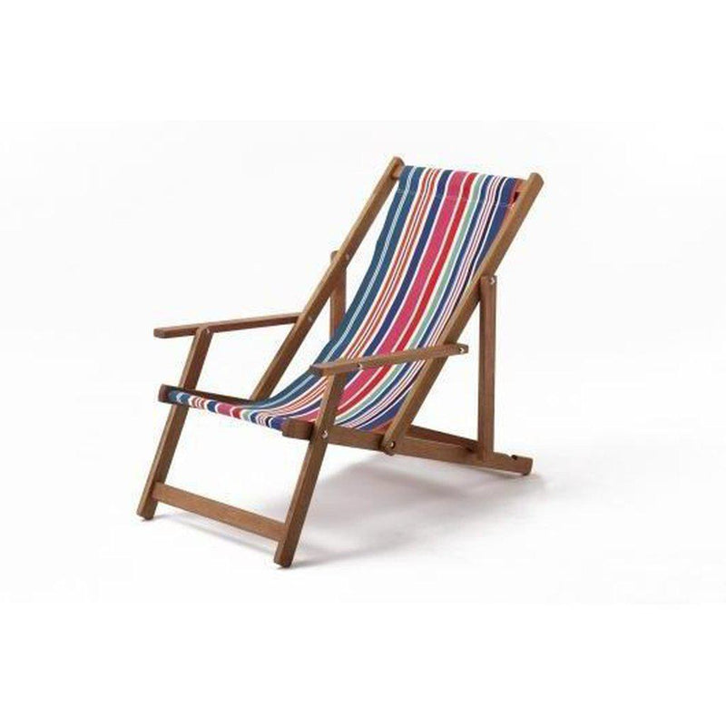 Fluktstol m/armlener| Vevd bomull-Fluktstoler-Southsea Deckchairs-WC42-Kvalitetstid AS