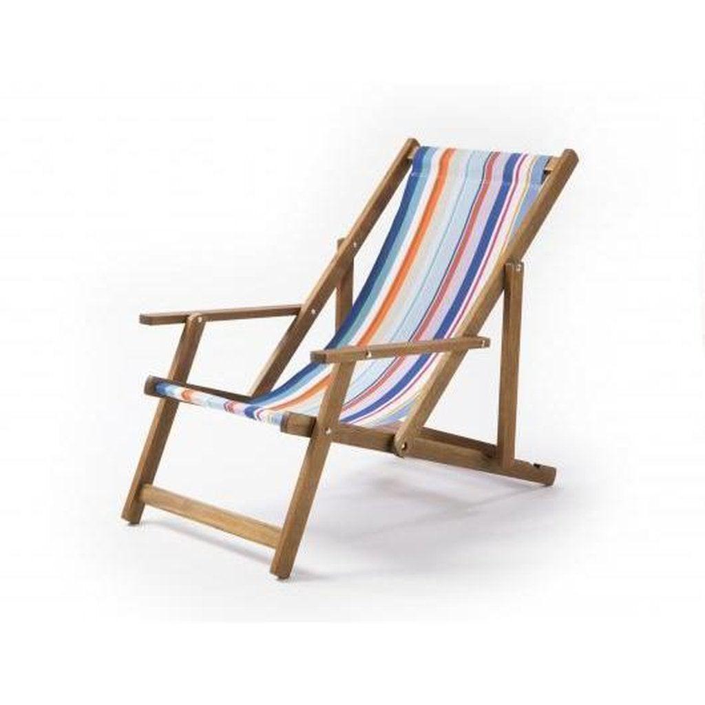 Fluktstol m/armlener| Vevd bomull-Fluktstoler-Southsea Deckchairs-WC61-Kvalitetstid AS