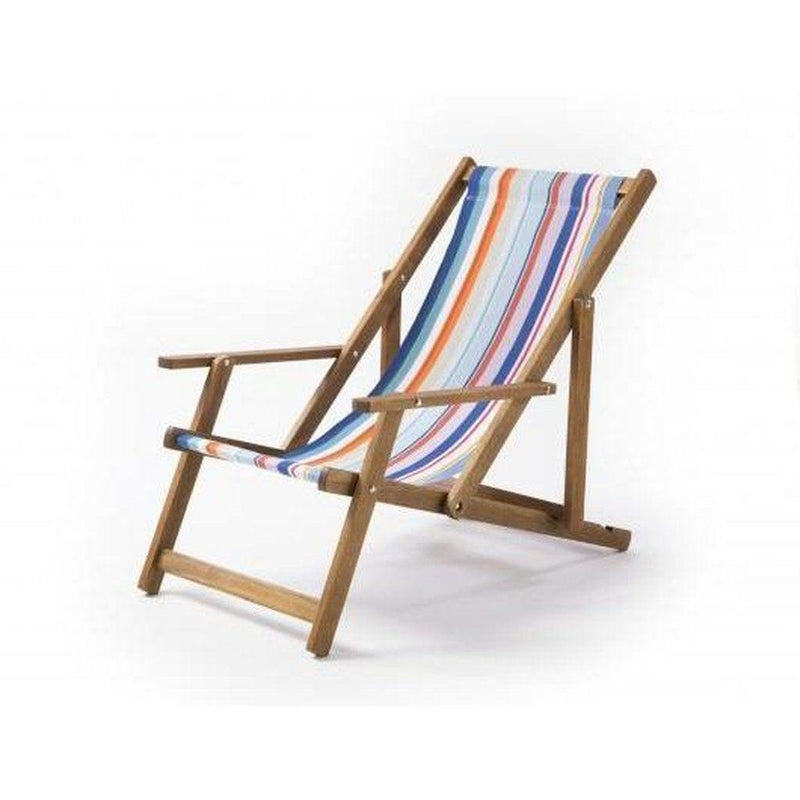 Fluktstol m/armlener| Vevd bomull-Fluktstoler-Southsea Deckchairs-WC61-Kvalitetstid AS