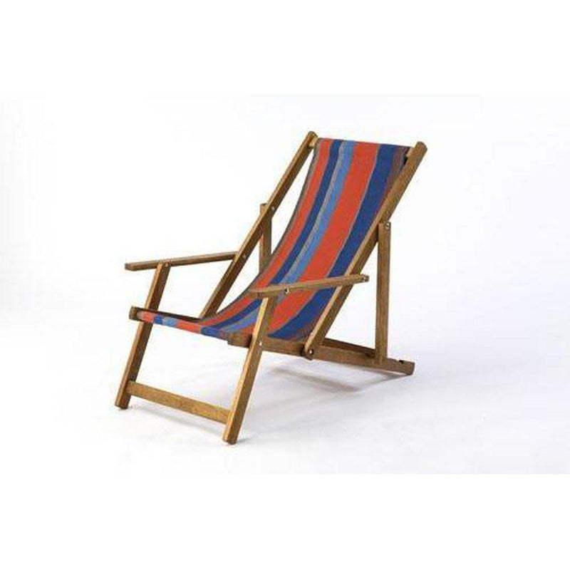 Fluktstol m/armlener| Vevd bomull-Fluktstoler-Southsea Deckchairs-WC68-Kvalitetstid AS