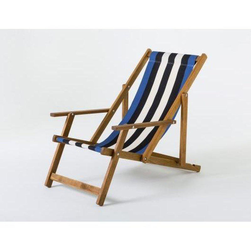 Fluktstol m/armlener| Vevd bomull-Fluktstoler-Southsea Deckchairs-WC80-Kvalitetstid AS