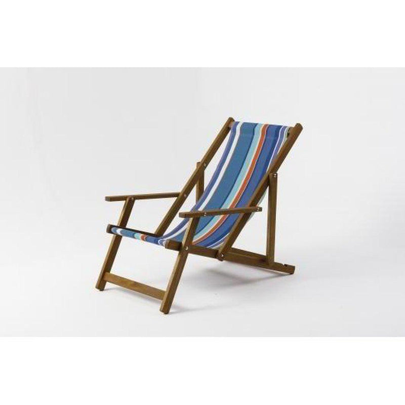 Fluktstol m/armlener| Vevd bomull-Fluktstoler-Southsea Deckchairs-WC88-Kvalitetstid AS