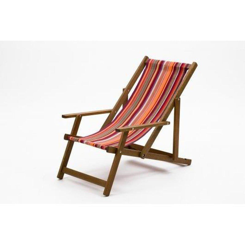 Fluktstol m/armlener| Vevd bomull-Fluktstoler-Southsea Deckchairs-WC13-Kvalitetstid AS