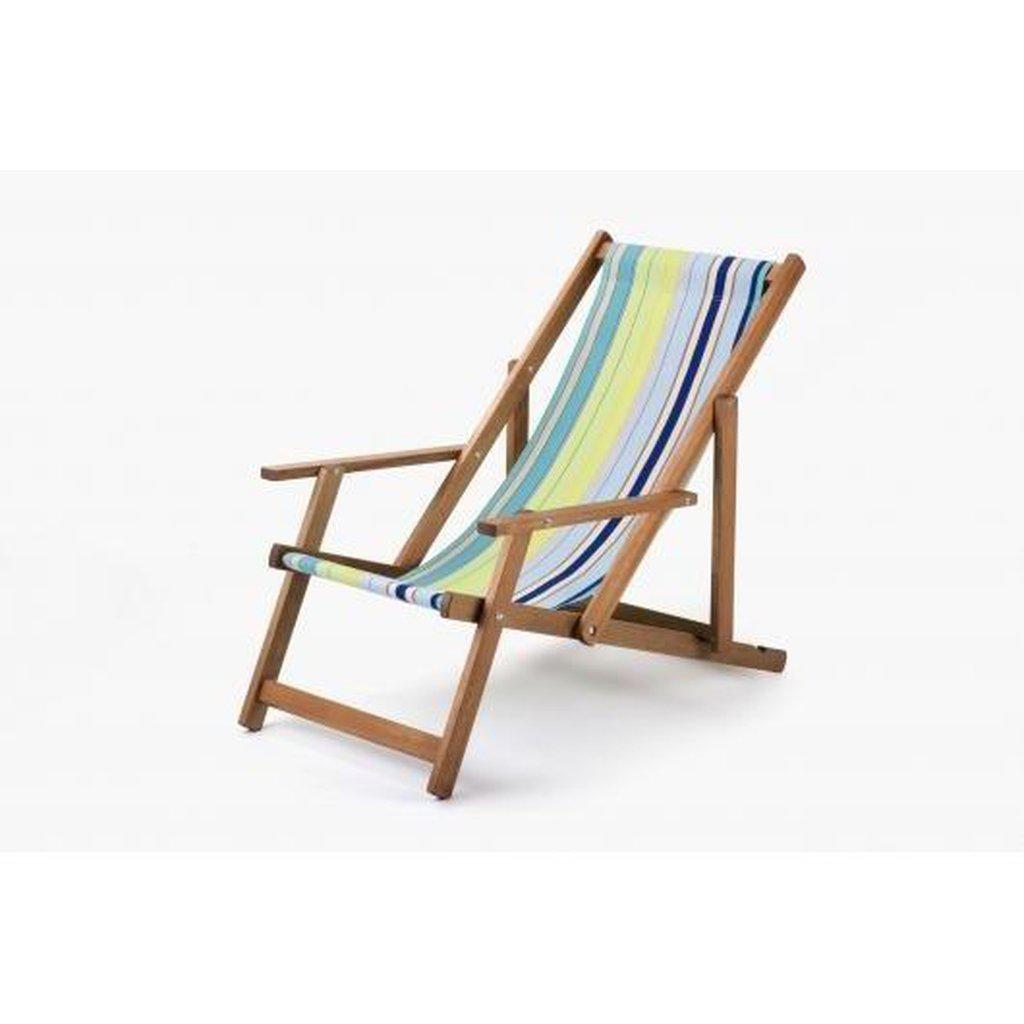 Fluktstol m/armlener| Vevd bomull-Fluktstoler-Southsea Deckchairs-WC23-Kvalitetstid AS