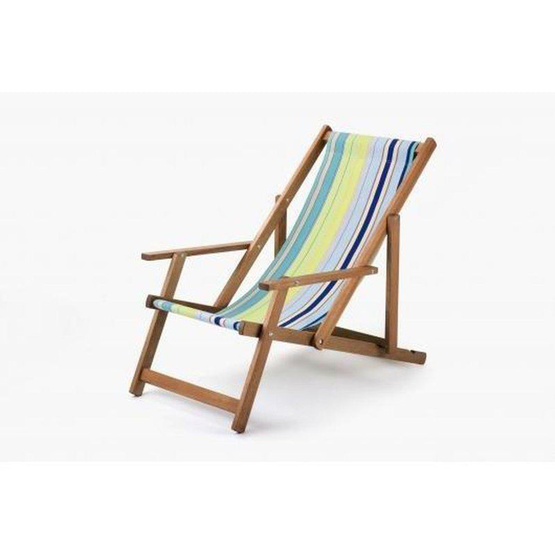 Fluktstol m/armlener| Vevd bomull-Fluktstoler-Southsea Deckchairs-WC23-Kvalitetstid AS
