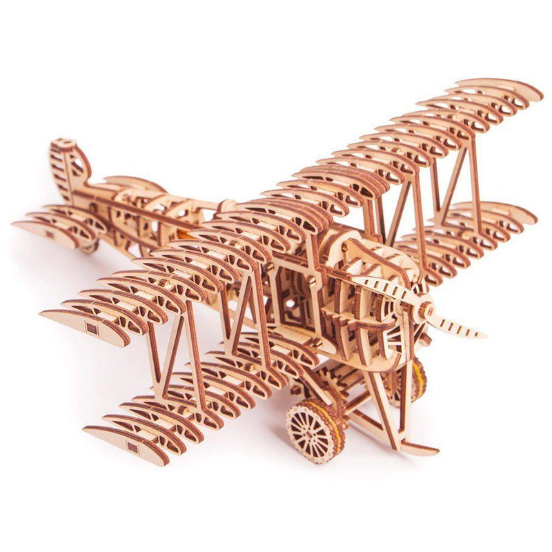 Plane - 3D mekanisk 3D byggesett i tre fra WoodTrick