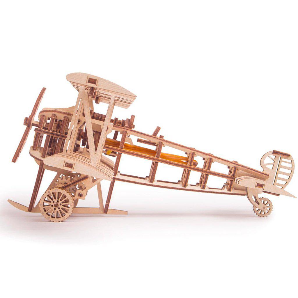 Plane - 3D mekanisk 3D byggesett i tre fra WoodTrick