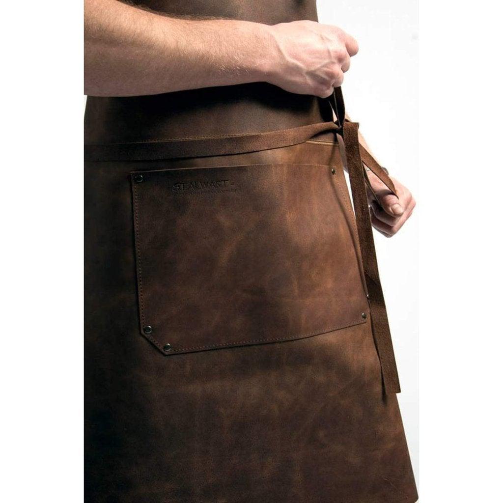 Forkle | Skinnforkle XL - Full Lengde - Lær-Hage-Stalwart Crafts-Brown-Kvalitetstid AS
