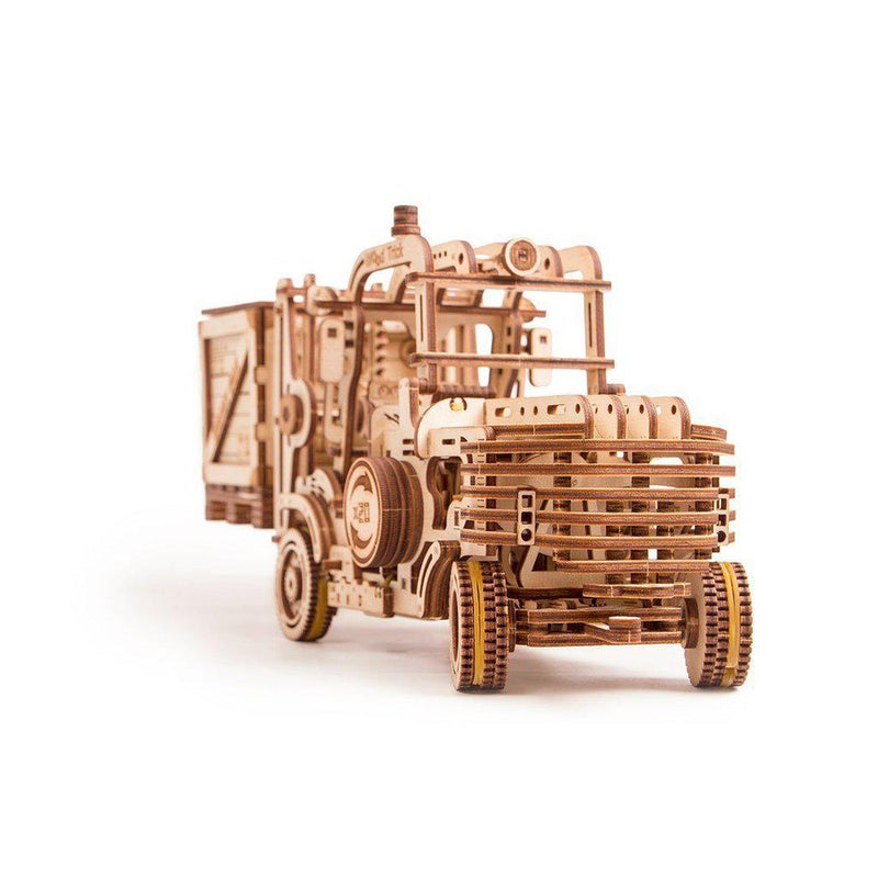 Forklift - 3D mekanisk 3D byggesett i tre fra WoodTrick