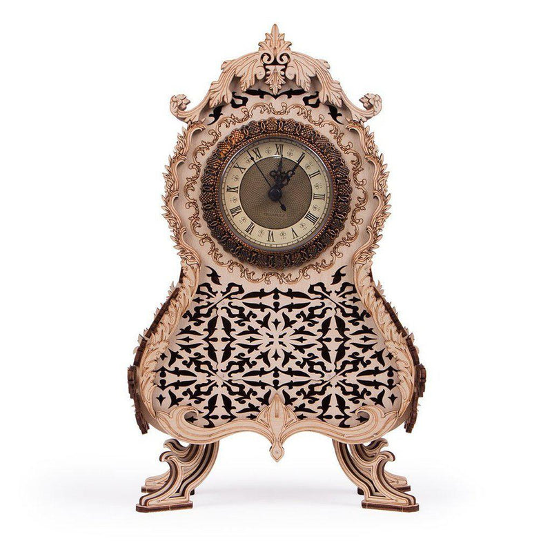 Vintage Clock - 3D mekanisk 3D byggesett i tre fra WoodTrick