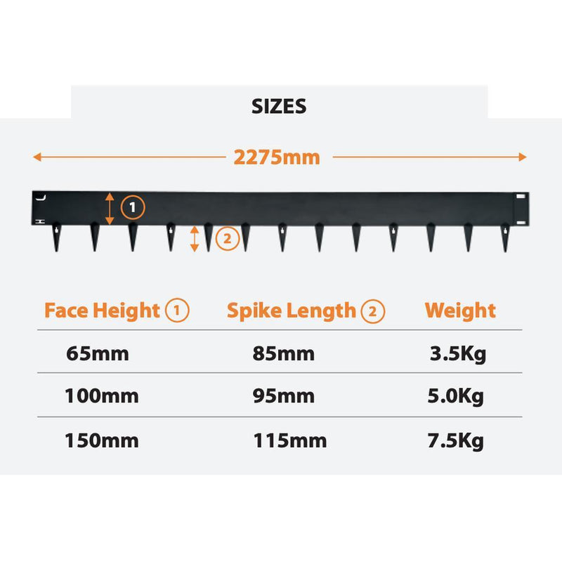 Hagekanter | Cor-Ten - "Heavy Duty" - velg høyde | 5m lengde-Hage-Core Landscape Products-65mm-Kvalitetstid AS