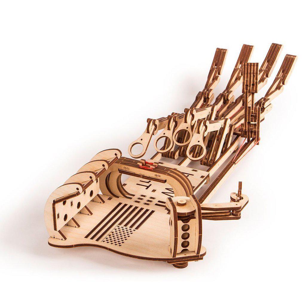 Hand - 3D mekanisk 3D byggesett i tre fra WoodTrick