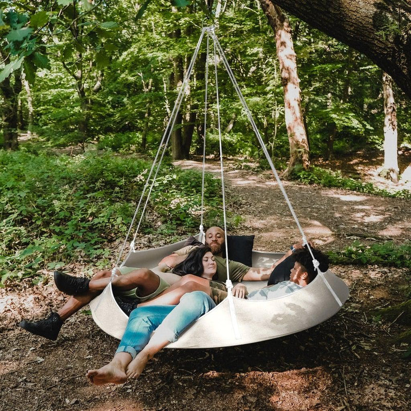 Hangout Pod Hengekøye-Hengekøyer-Tareo Group-Krem (sorte tau)-Kvalitetstid AS