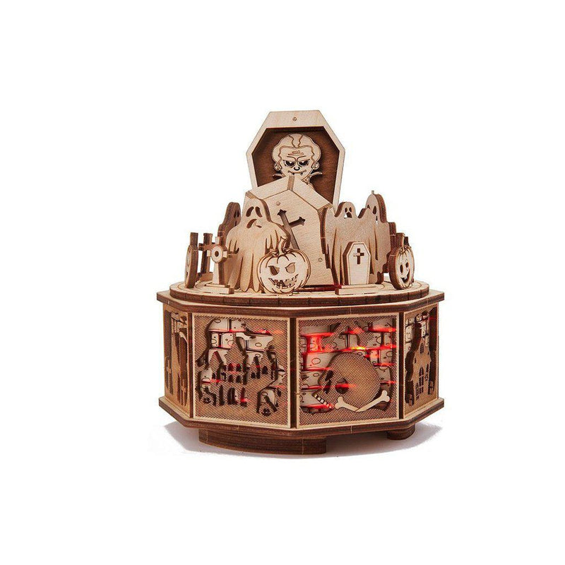 Happy-Halloween---3D-wooden-mechanical-model-kit-by-WoodTrick
