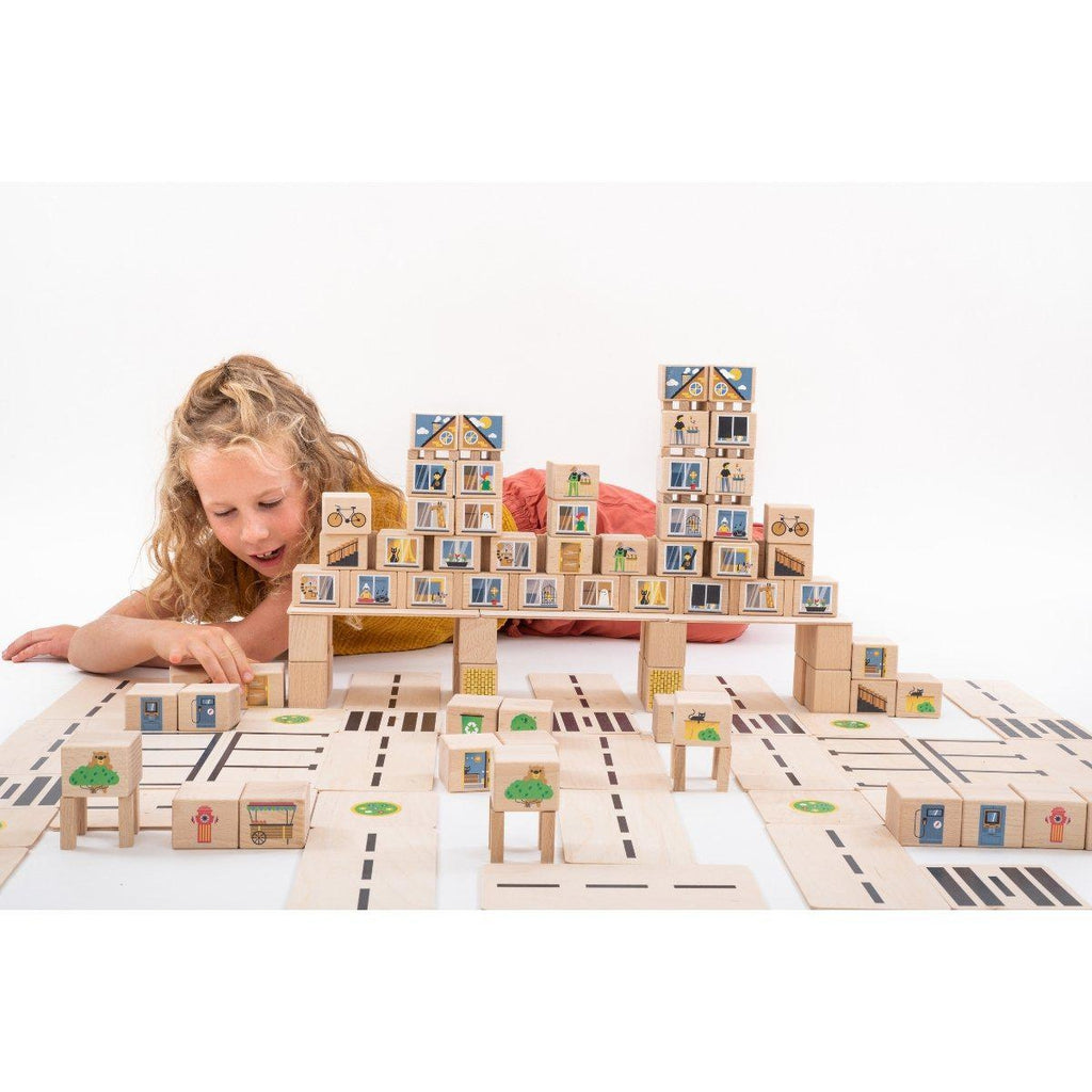 Just blocks CITY medium - 160 deler-Byggeklosser-Just Blocks-Kvalitetstid AS