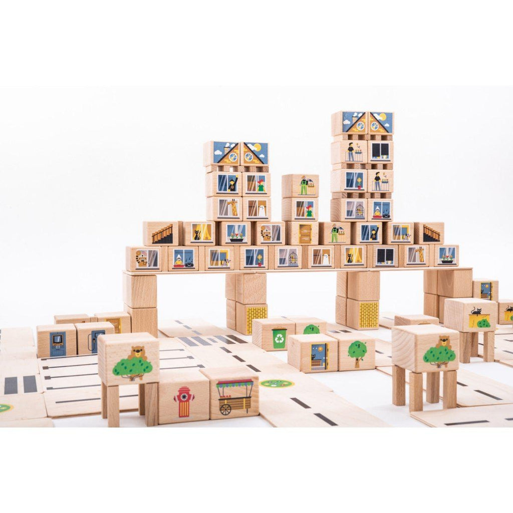 Just blocks CITY medium - 160 deler-Byggeklosser-Just Blocks-Kvalitetstid AS